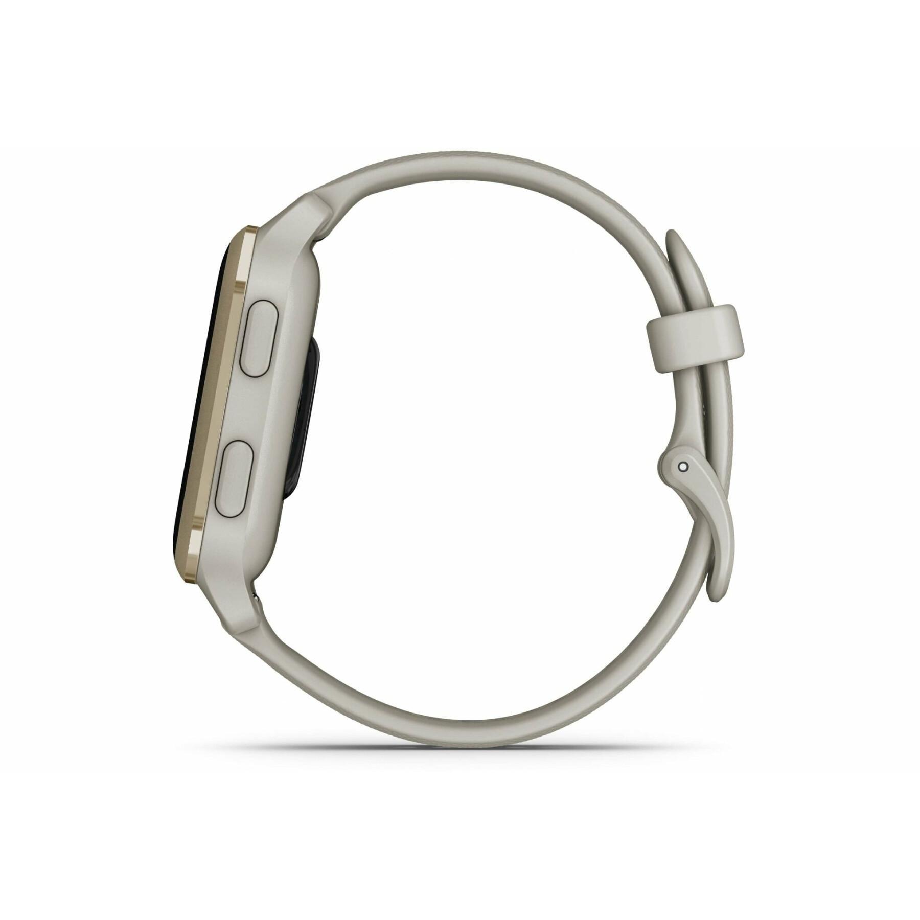 Orologio GPS con cinturino in silicone bianco Garmin Venu Sq 2 Music Edition