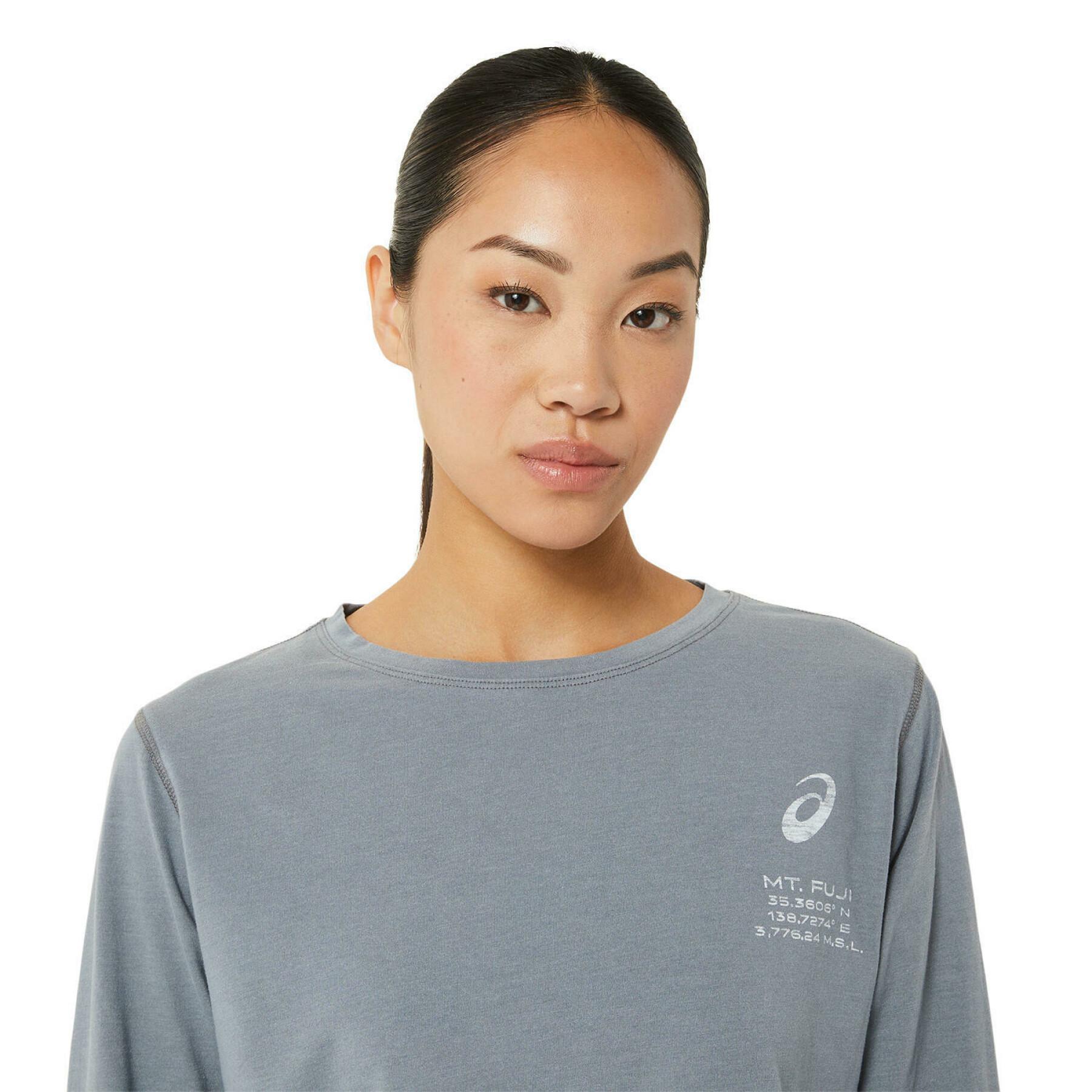 T-shirt maniche lunghe donna Asics Fuji Trail Tea lite-show