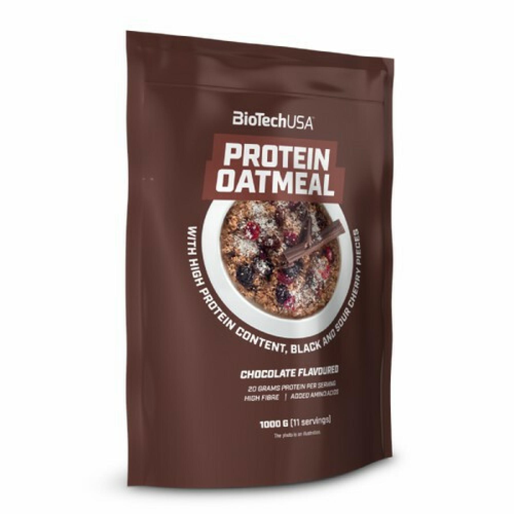 Confezione da 10 sacchetti di snack proteici Biotech USA - Chocolat-cerise-griotte - 1kg