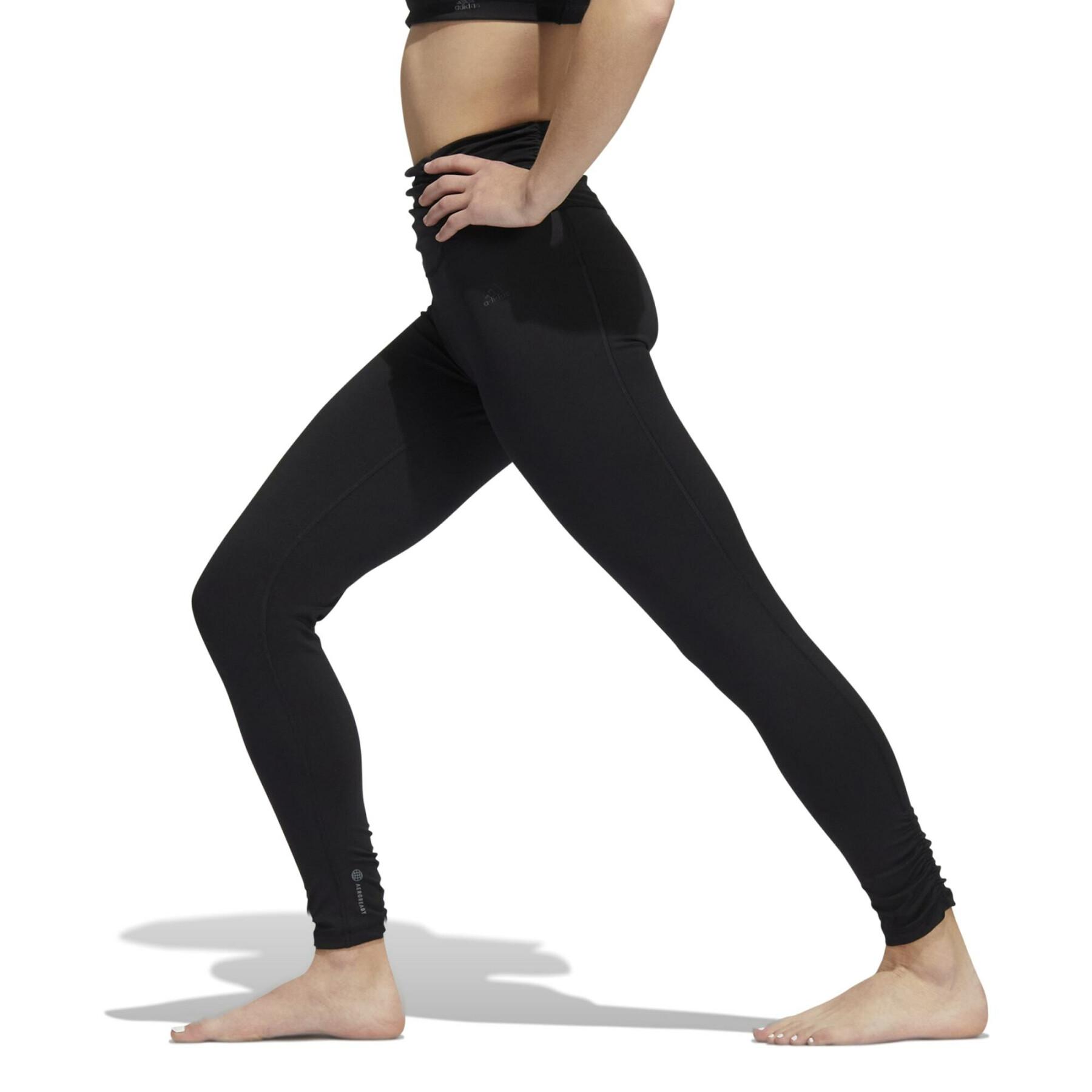 Leggings da donna adidas 70 Yoga Studio Gathered