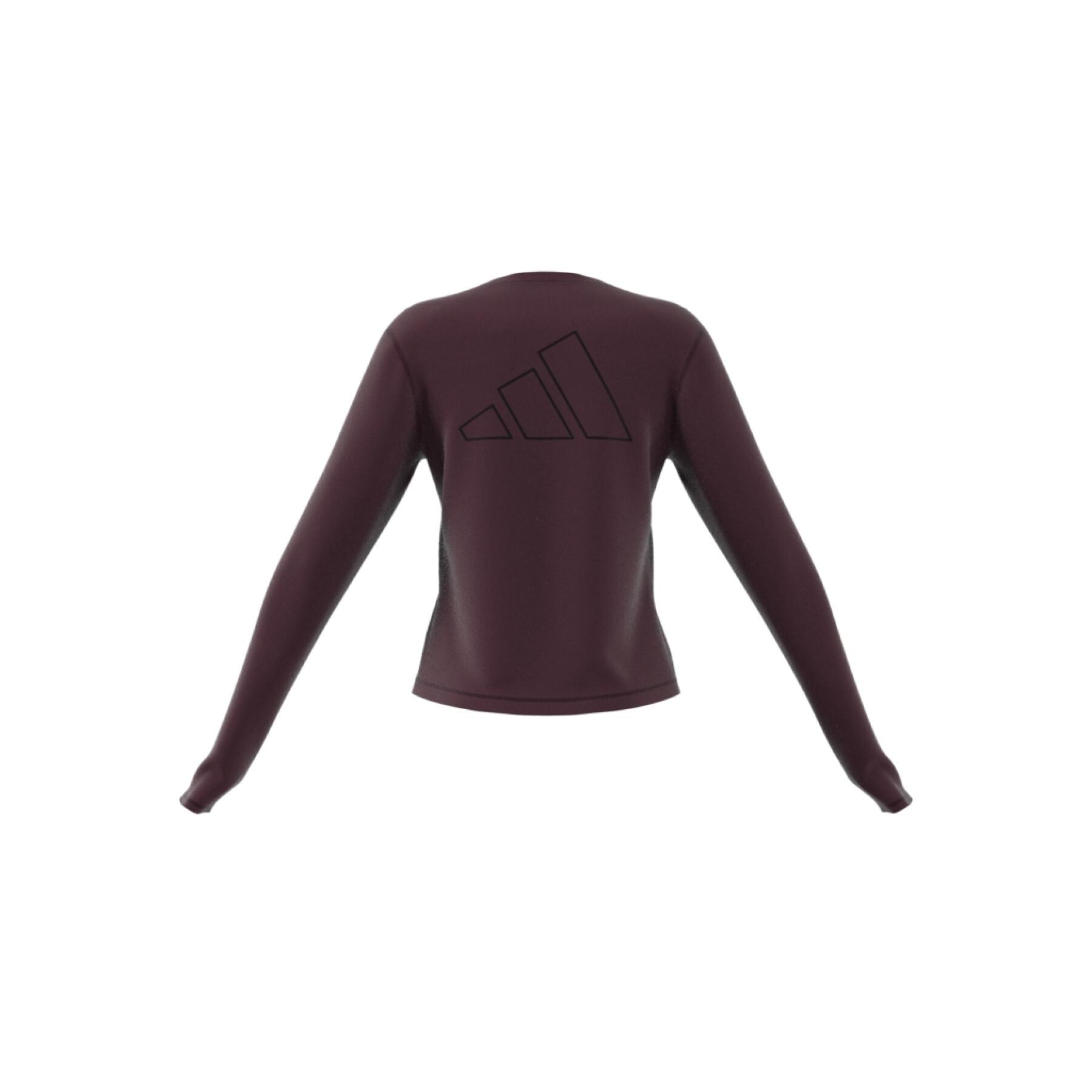 Maglia donna a maniche lunghe adidas Run icons made with nature