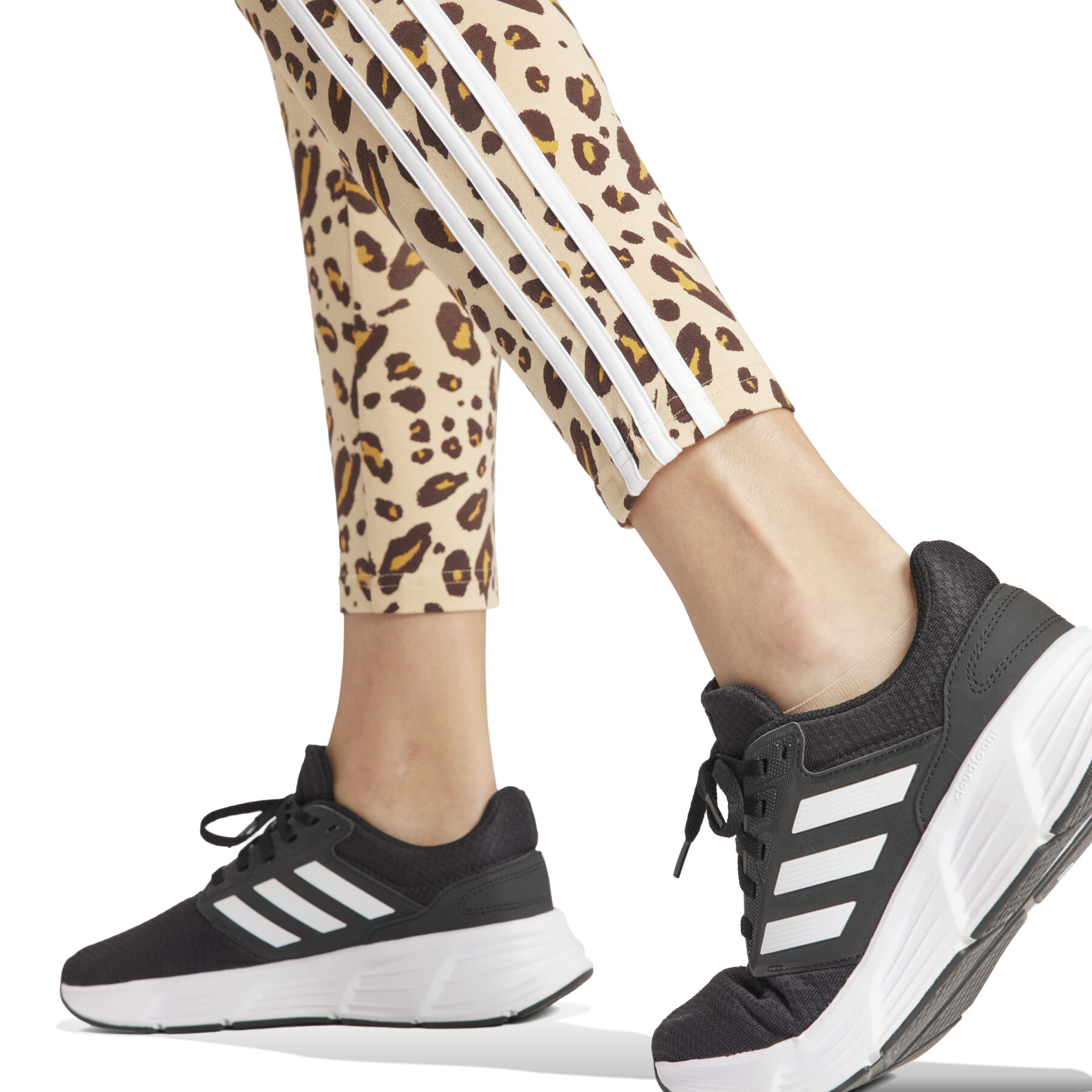 Legging da donna con stampa animalier a 3 Bende Adidas Essentials