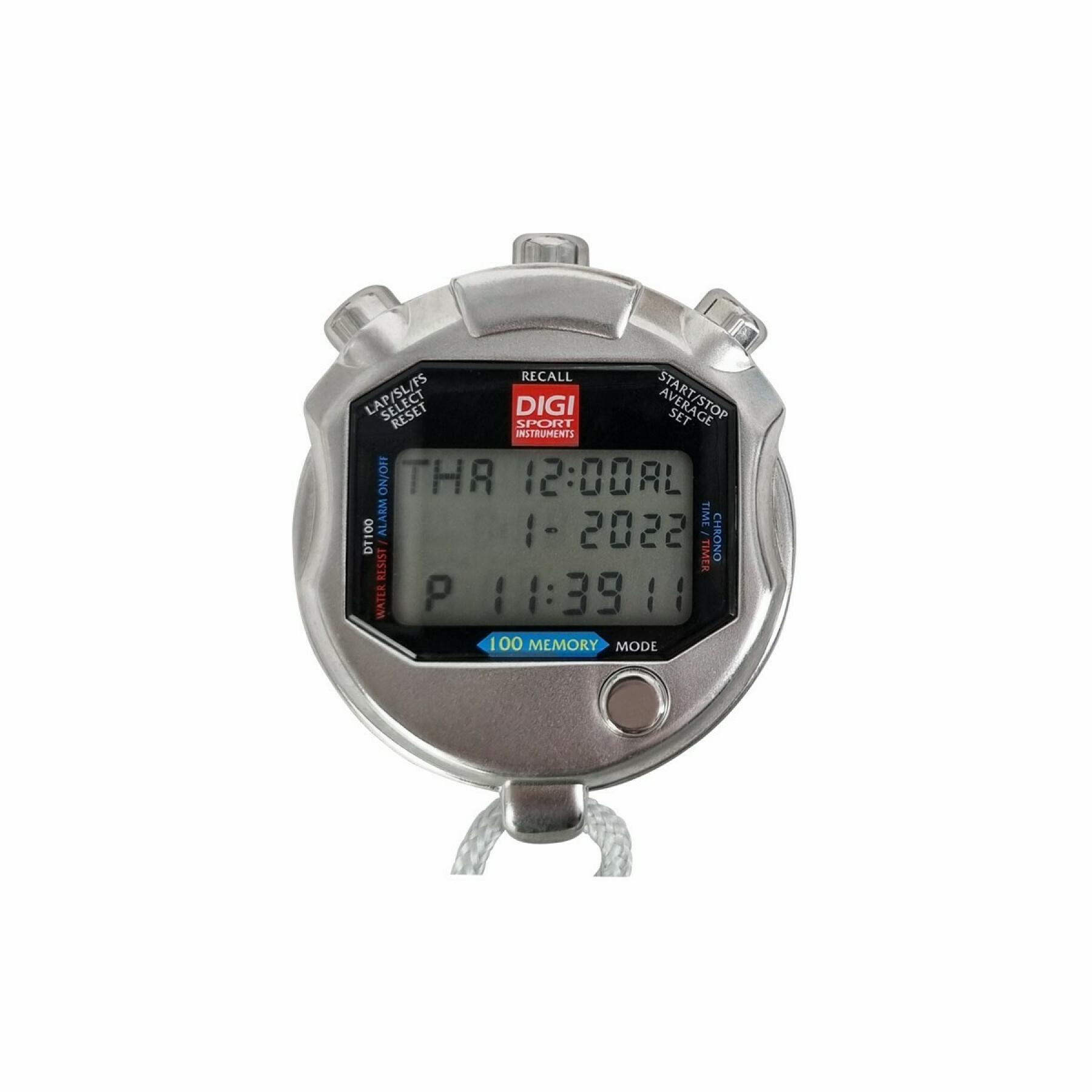 Cronometro in metallo a 100 memorie Digi Sport Instruments DTM100