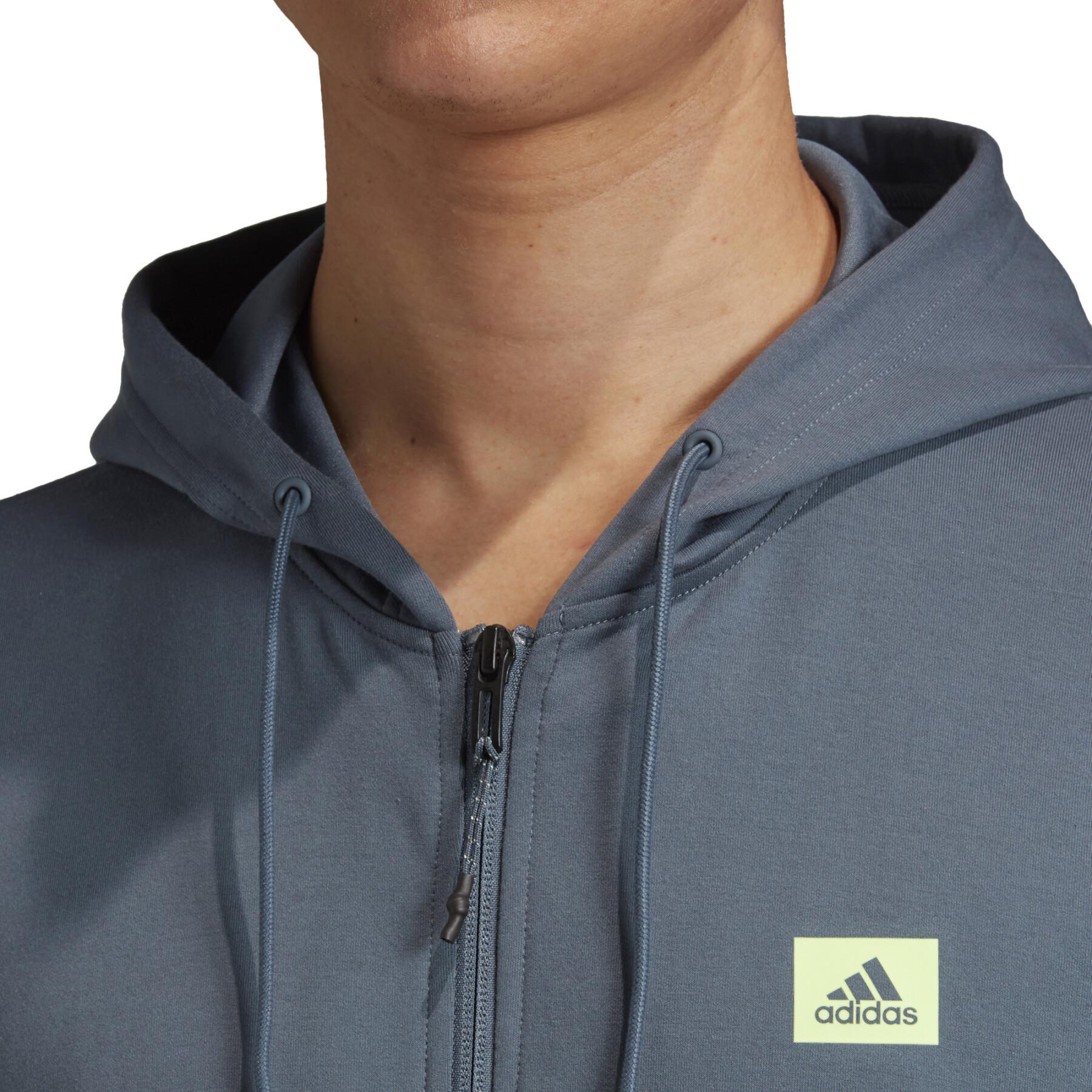 Giacca adidas Designed to Move Motion Hooded Track