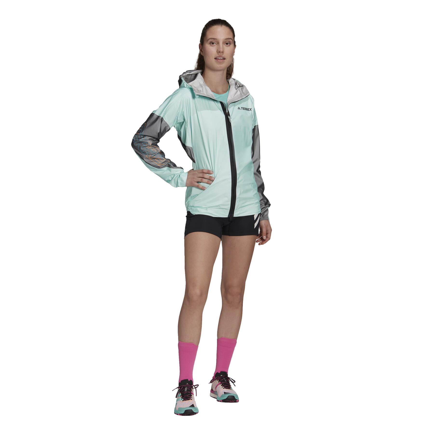 Giacca antipioggia donna adidas Terrex Agravic Pro Trail Running