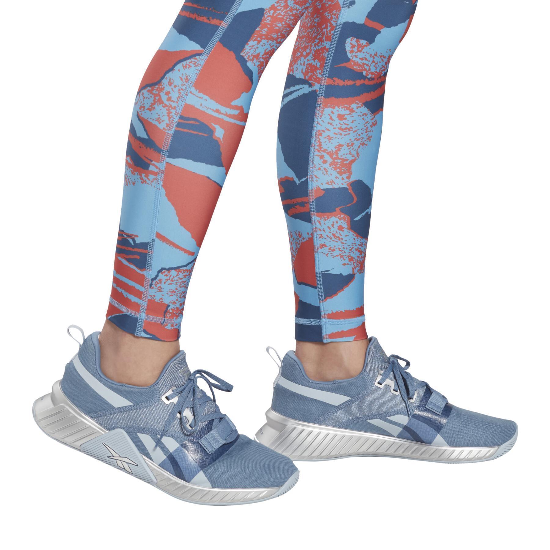 Leggings da donna Reebok Workout Ready Printed