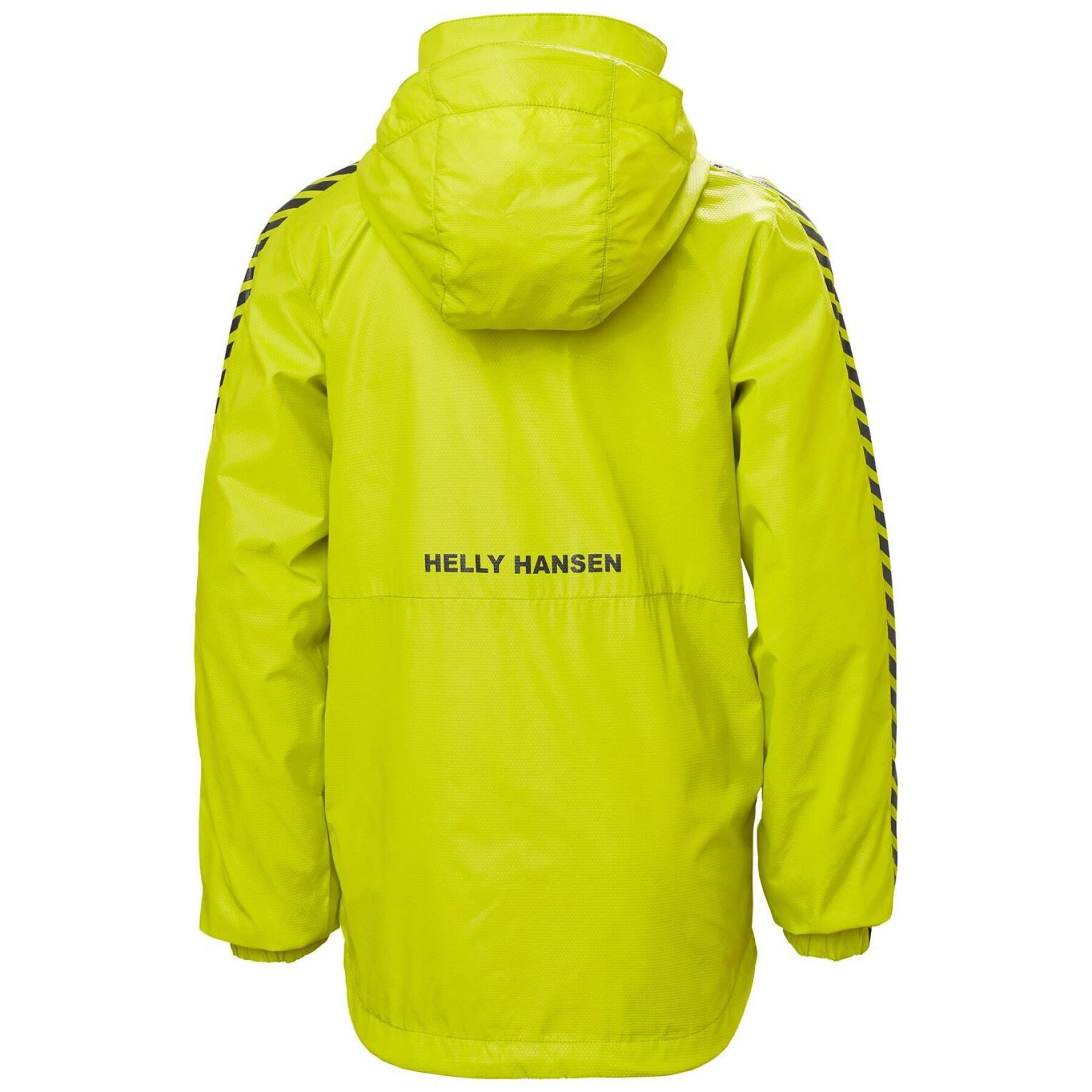Giacca impermeabile a righe per bambini Helly Hansen