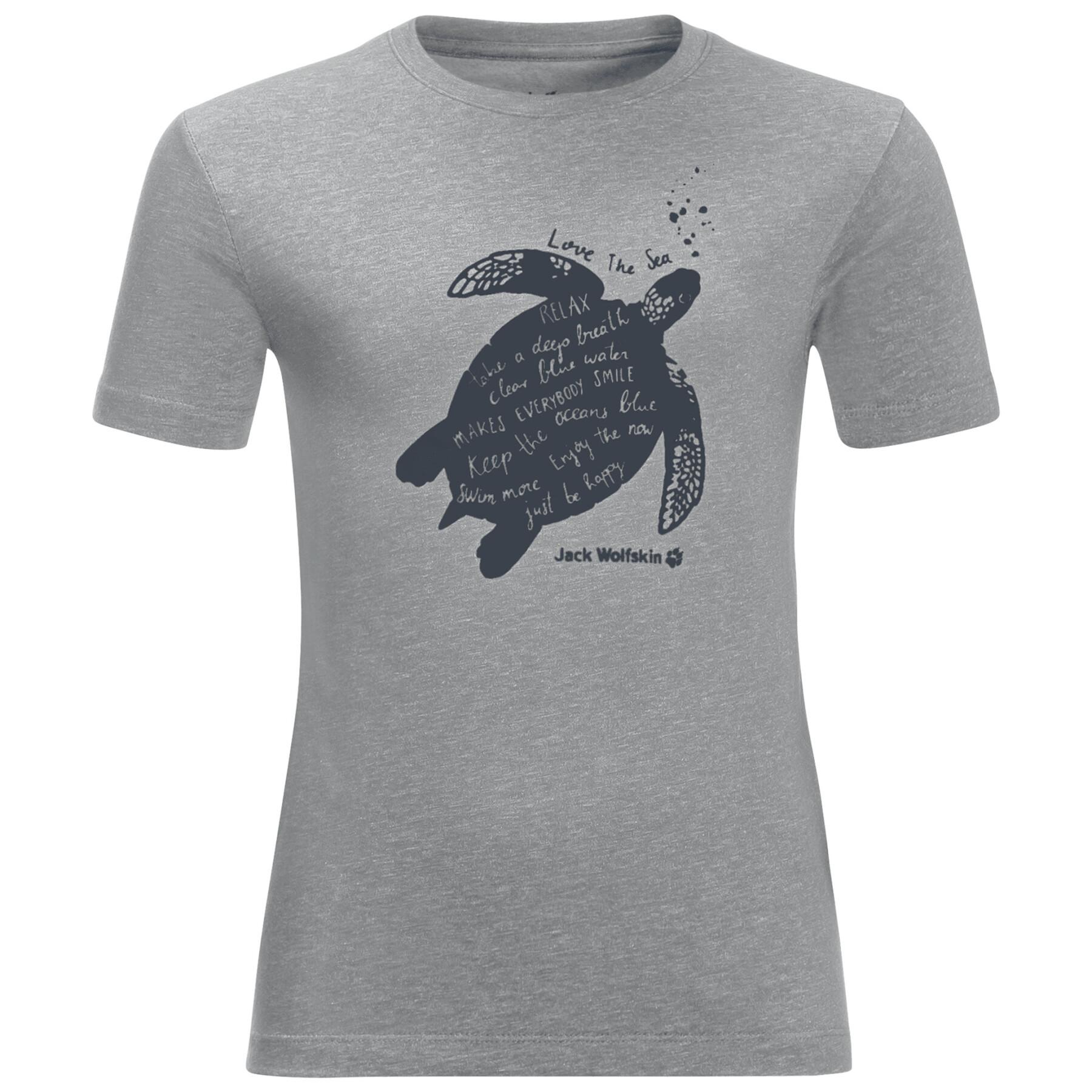 Maglietta per bambini Jack Wolfskin Ocean Turtle