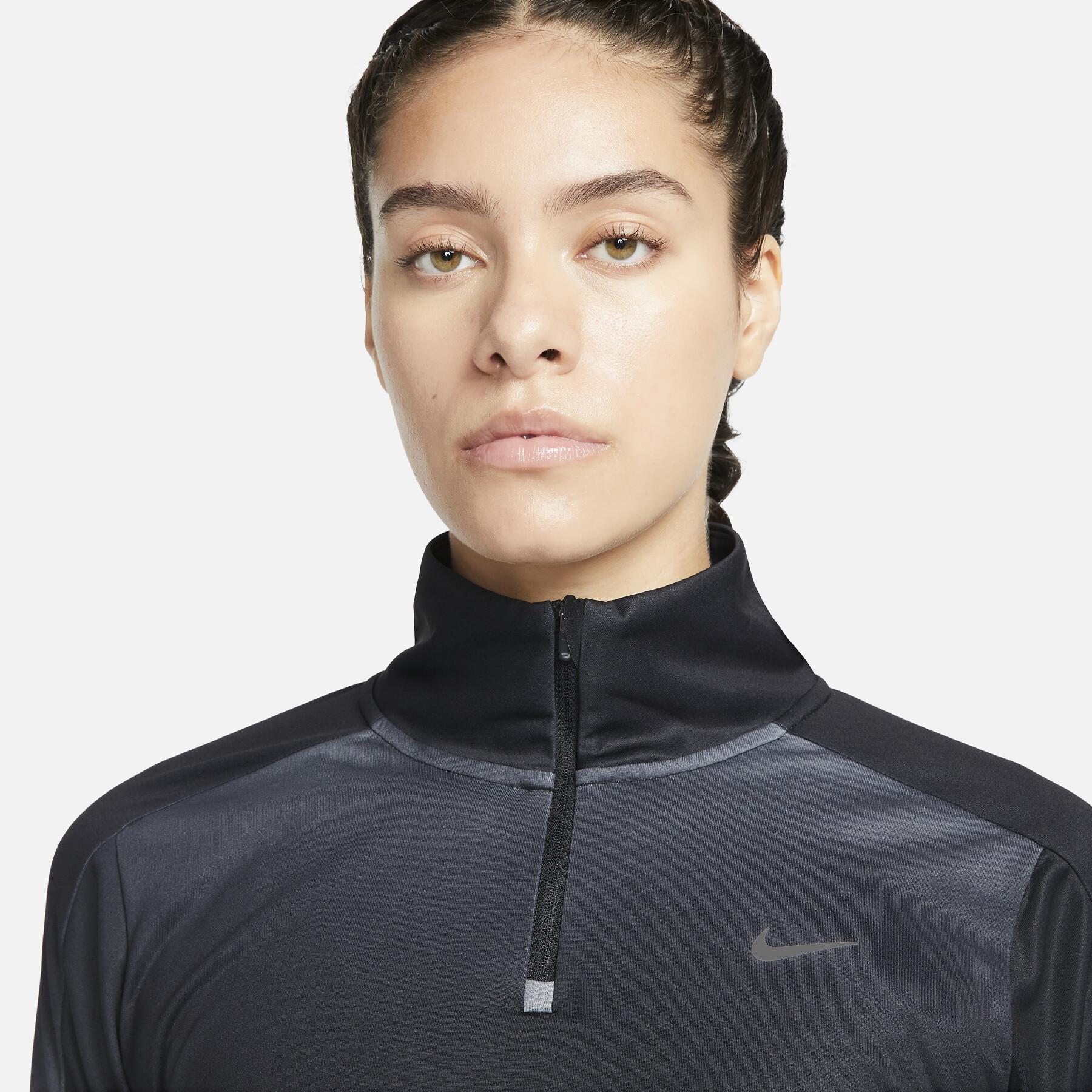 Sweatshirt mezza zip donna Nike Dri-FIT Swoosh Print
