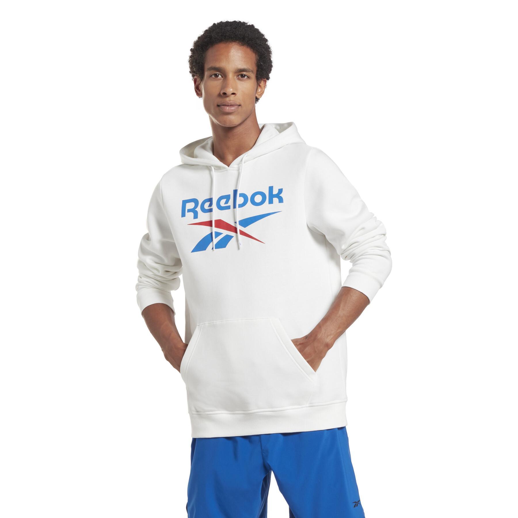 Felpa con cappuccio Reebok Identity Stacked Logo
