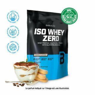 Confezione da 10 sacchetti di proteine Biotech USA iso whey zero lactose free - Tiramisu - 500g