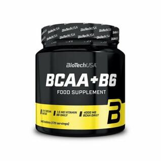 Vasetti di aminoacidi Biotech USA bcaa+b6 - 340 comp