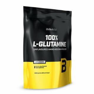 Confezione da 10 buste di aminoacidi Biotech USA 100% l-glutamine - 1kg