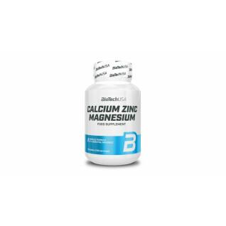 12 barattoli di vitamine calcio zinco magnesio Biotech USA - 100 Comp