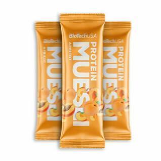 Confezione da 28 scatole di snack proteici Biotech USA muesli - Abricot