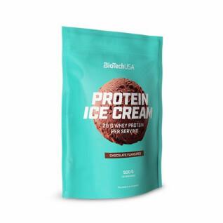 Confezione da 10 sacchetti di snackProteina ghiaccio Biotech USA - Chocolate - 500g