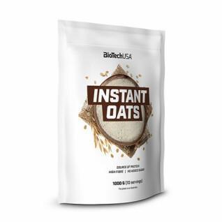 Confezione da 10 sacchetti di snack istantanei all'avena Biotech USA - Cookies & cream - 1000g
