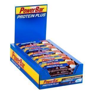 Confezione da 30 barrette PowerBar Protein Plus 30 % Low Sugar - Chocolate Brownie