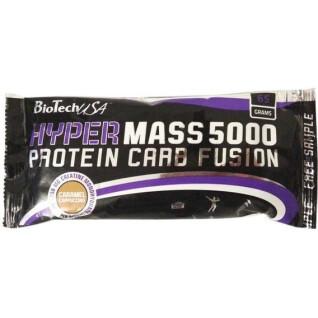 Confezione da 40 bustine di proteine Biotech USA hyper mass - Caramello-cappuccino - 65g