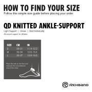 Supporto per la caviglia in maglia Rehband Qd line