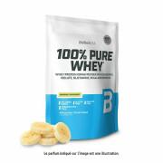 Confezione da 10 buste di proteine del siero di latte pure al 100% Biotech USA - Banane - 454g