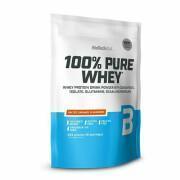 Confezione da 10 buste di proteine del siero di latte pure al 100% Biotech USA - Caramel salé - 454g
