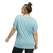 T-shirt grande taglia donna adidas 3-Stripes allenamento