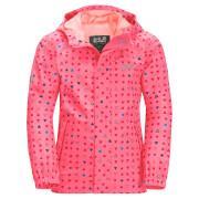 Giacca impermeabile a pois per bambini Jack Wolfskin Tucan